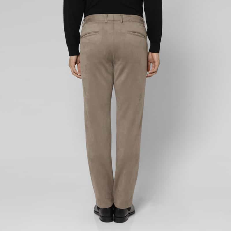 BARNEYS NEW YORK セットアップ ポンチスエードストレートパンツ BEIGE