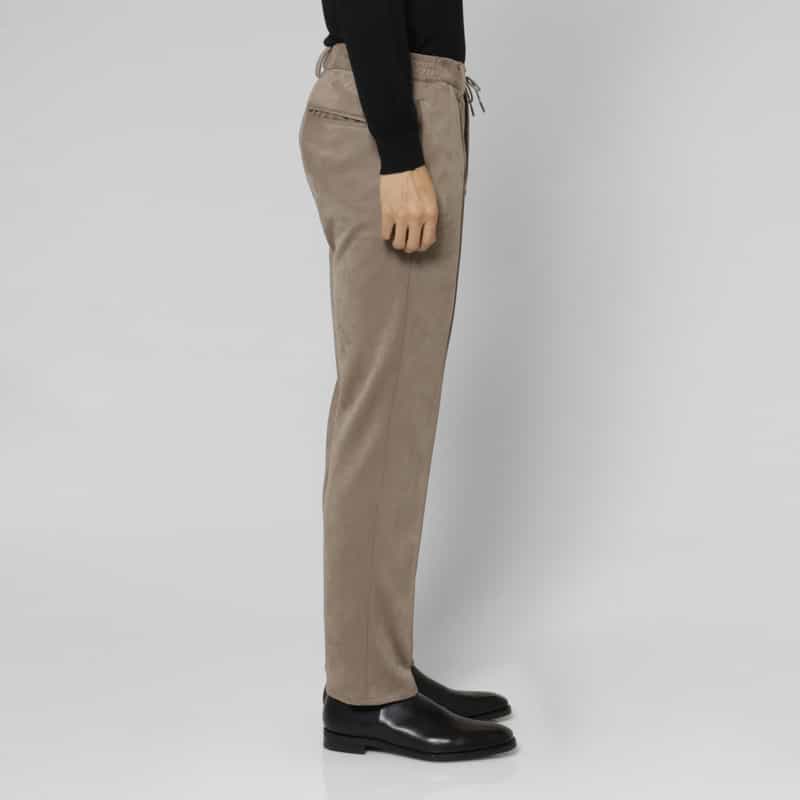 BARNEYS NEW YORK セットアップ ポンチスエードストレートパンツ BEIGE