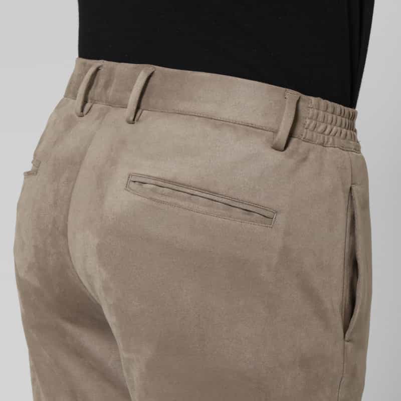 BARNEYS NEW YORK セットアップ ポンチスエードストレートパンツ BEIGE