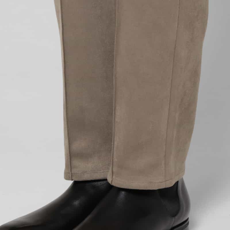 BARNEYS NEW YORK セットアップ ポンチスエードストレートパンツ BEIGE