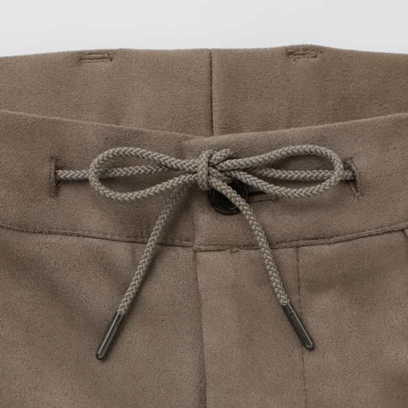 BARNEYS NEW YORK セットアップ ポンチスエードストレートパンツ BEIGE