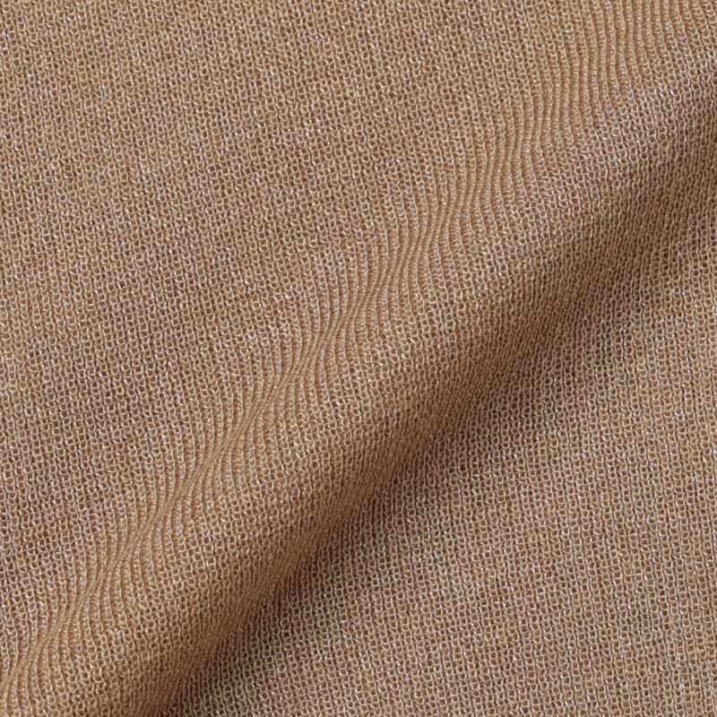 BARNEYS NEW YORK ウォッシャブル ハイネック シアーラメニットプルオーバー BEIGE