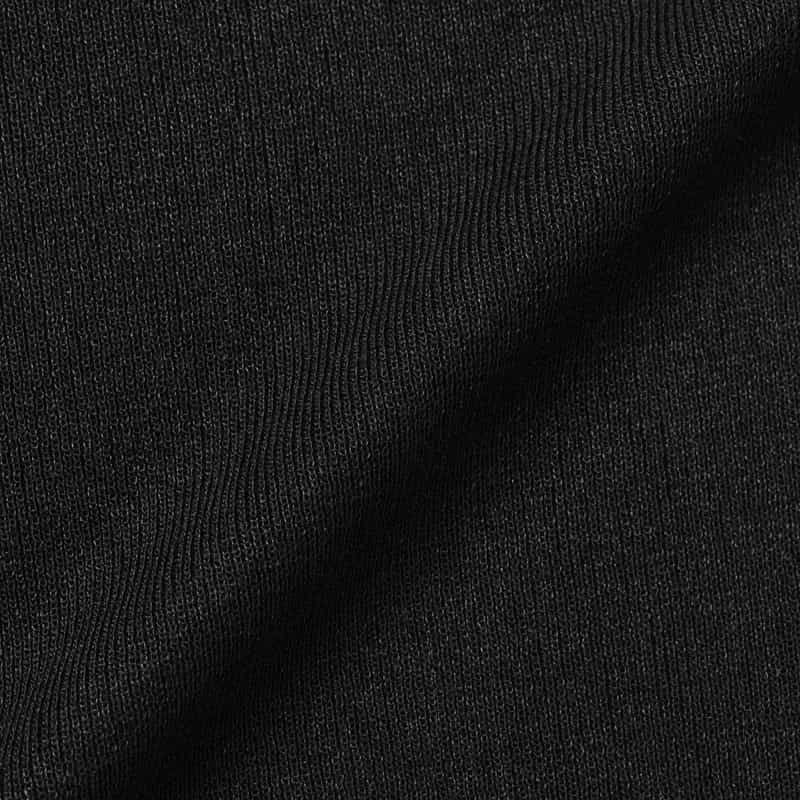 BARNEYS NEW YORK ウォッシャブル ハイネック シアーラメニットプルオーバー BLACK