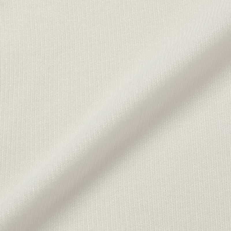 BARNEYS NEW YORK ウォッシャブル ボートネック シアーリブニットプルオーバー WHITE