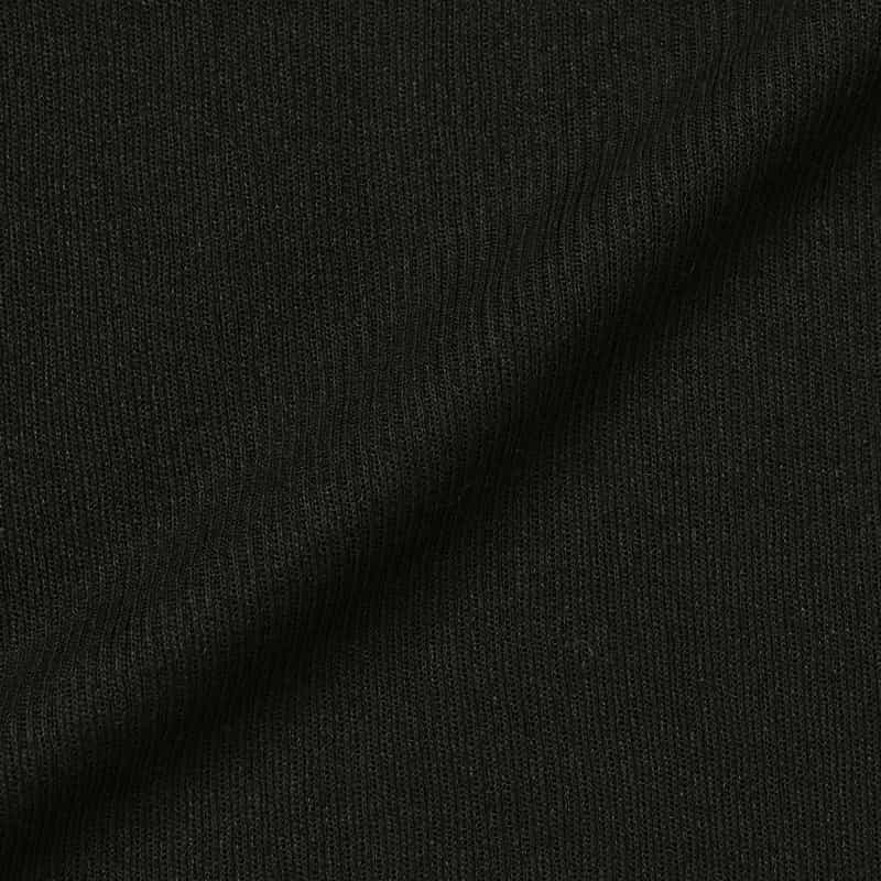 BARNEYS NEW YORK ウォッシャブル ボートネック シアーリブニットプルオーバー BLACK