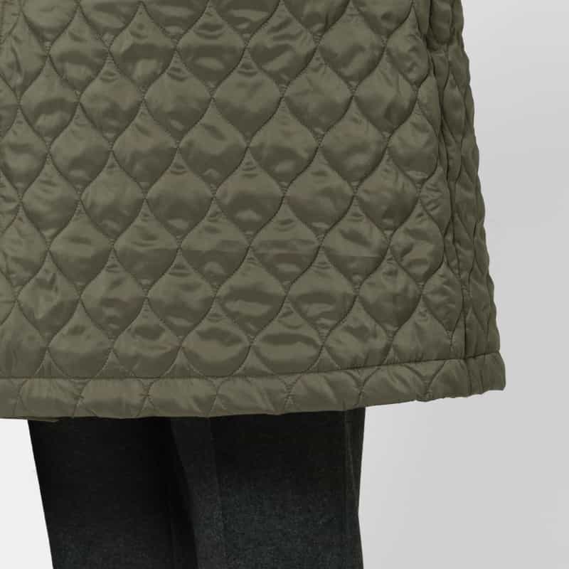 BARNEYS NEW YORK キルティング生地チェスターコート KHAKI