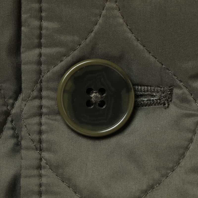 BARNEYS NEW YORK キルティング生地チェスターコート KHAKI