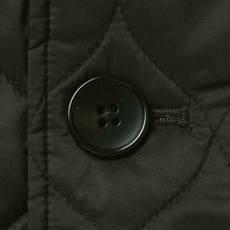 BARNEYS NEW YORK キルティング生地チェスターコート BLACK