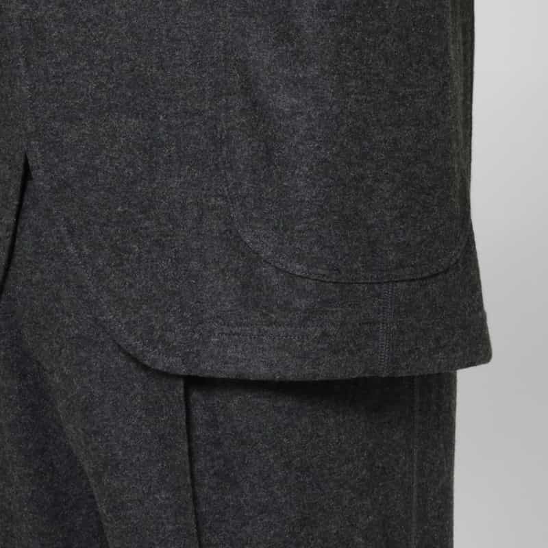 BARNEYS NEW YORK セットアップ フラットシーマシングルジャケット GRAY