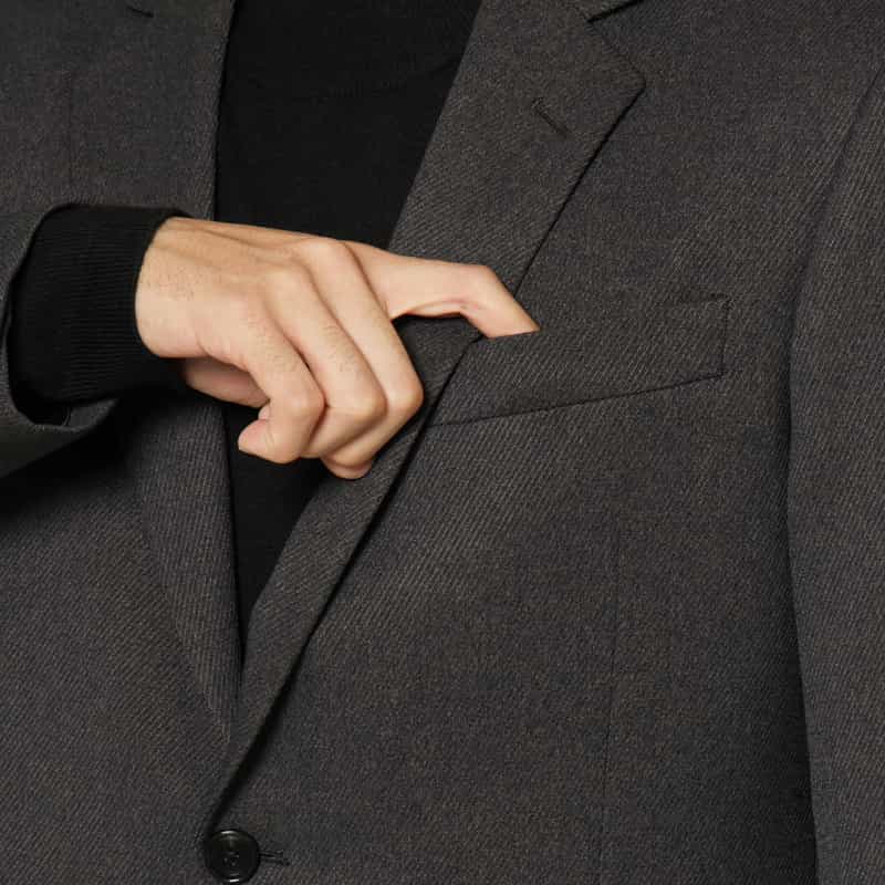 BARNEYS NEW YORK セットアップ ガルゼ素材ジャケット GRAY