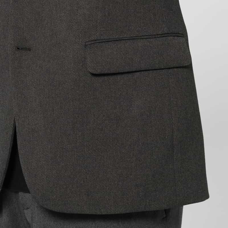 BARNEYS NEW YORK セットアップ ガルゼ素材ジャケット GRAY