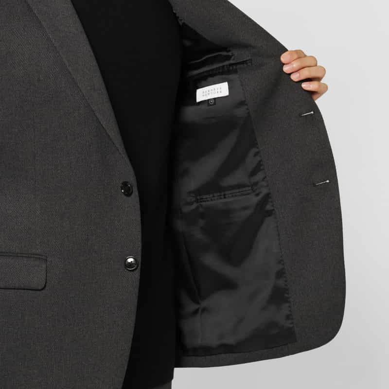 BARNEYS NEW YORK セットアップ ガルゼ素材ジャケット GRAY