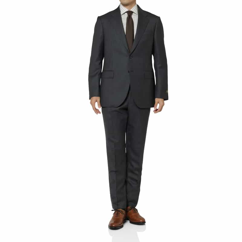 BARNEYS NEW YORK ソリッドスーツ（SUPER100s） GRAY