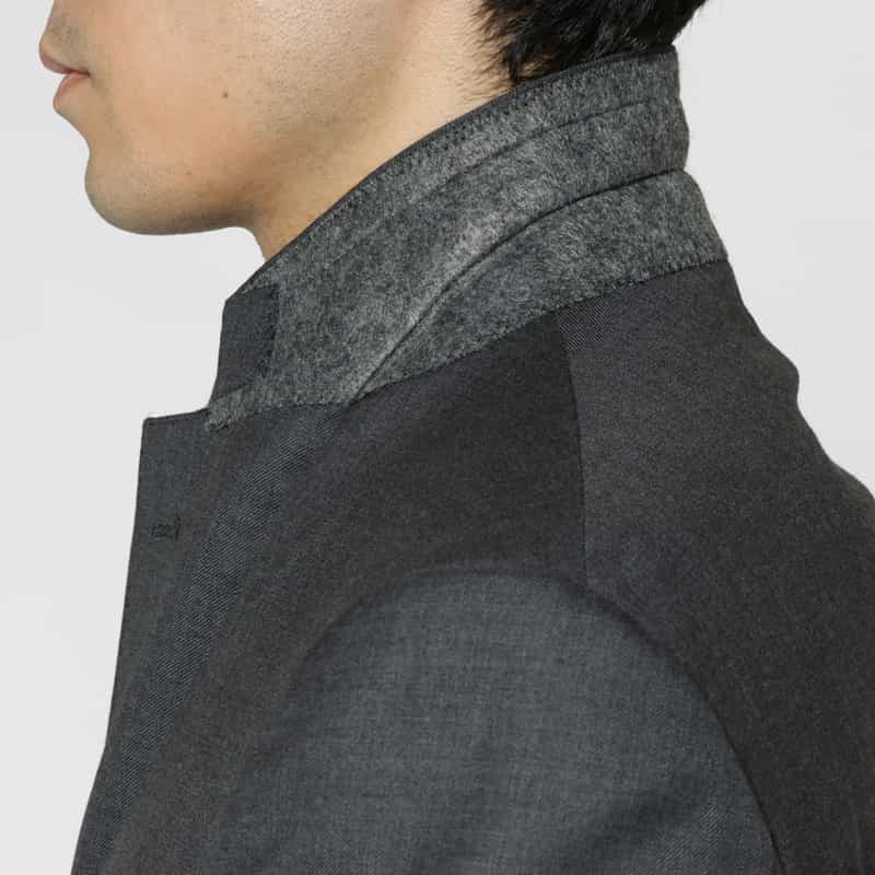 BARNEYS NEW YORK ソリッドスーツ（SUPER100s） GRAY