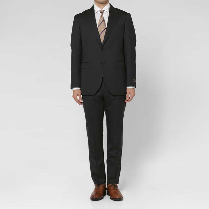 BARNEYS NEW YORK ストライプ柄スーツ（SUPER100s） GRAY
