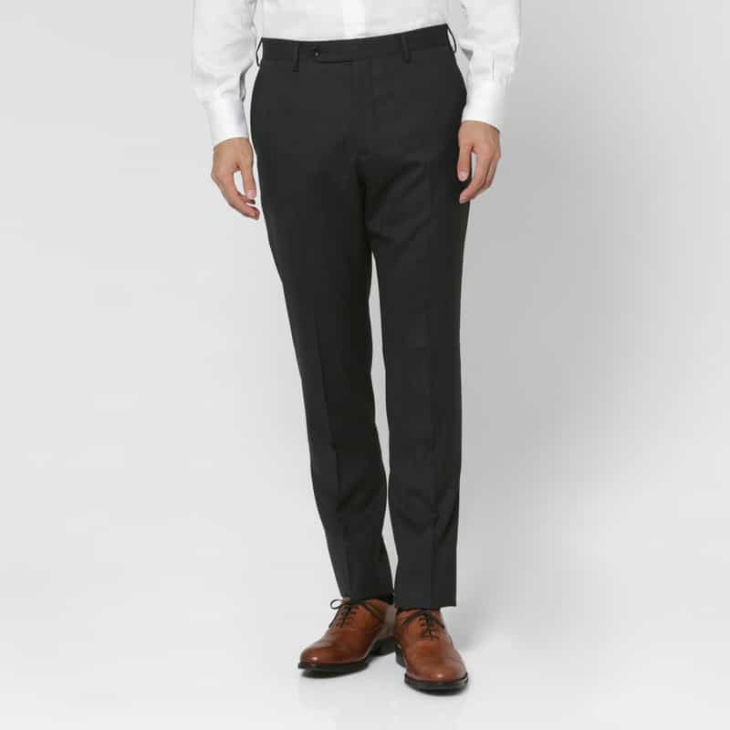 BARNEYS NEW YORK ストライプ柄スーツ（SUPER100s） GRAY