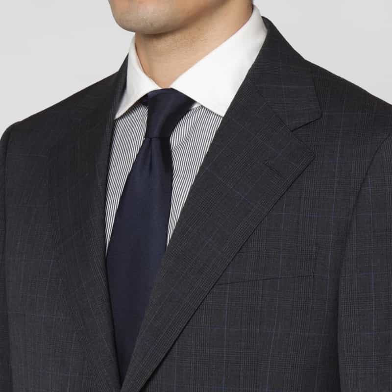 BARNEYS NEW YORK グレンチェック柄スーツ（SUPER100s） GRAY