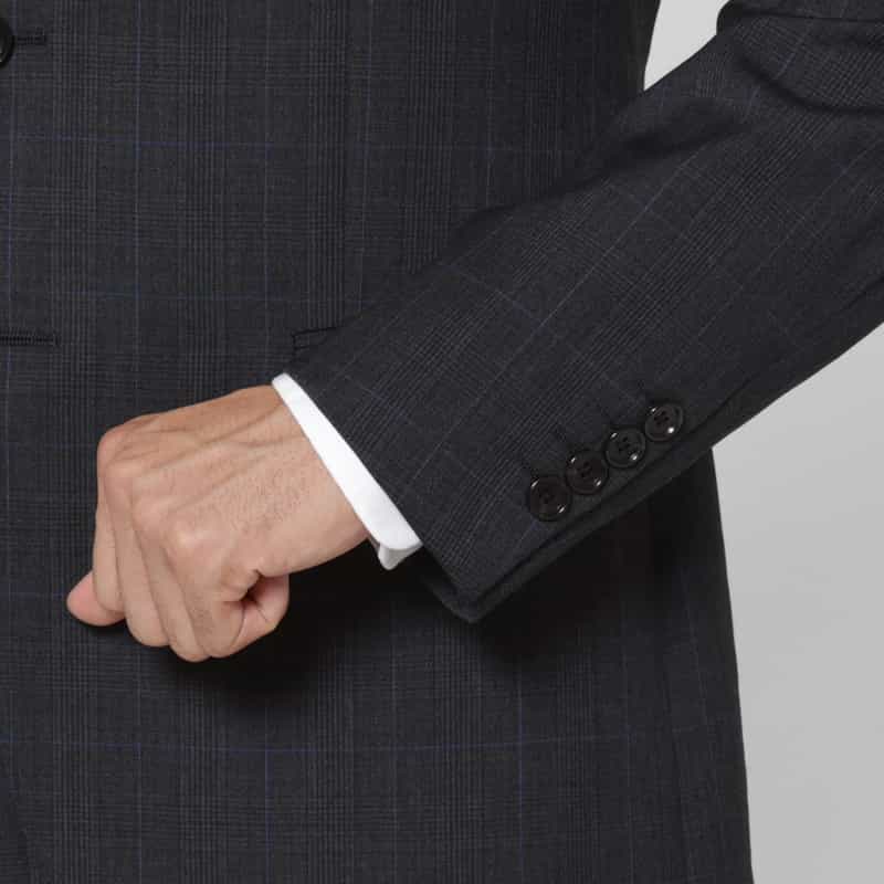 BARNEYS NEW YORK グレンチェック柄スーツ（SUPER100s） GRAY
