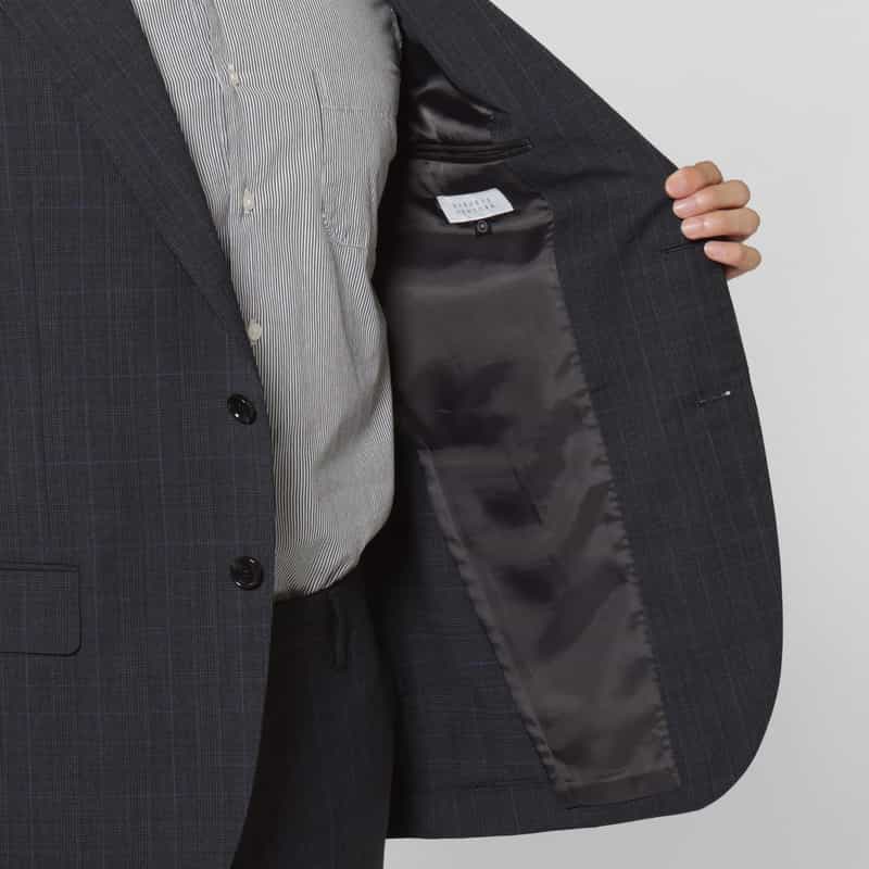 BARNEYS NEW YORK グレンチェック柄スーツ（SUPER100s） GRAY