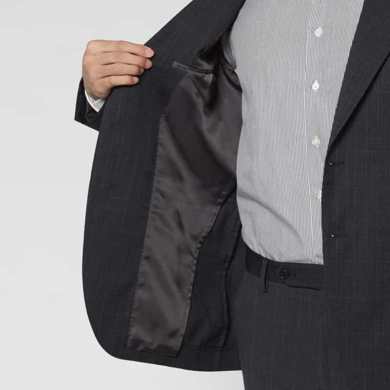 BARNEYS NEW YORK グレンチェック柄スーツ（SUPER100s） GRAY