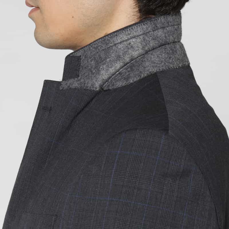 BARNEYS NEW YORK グレンチェック柄スーツ（SUPER100s） GRAY