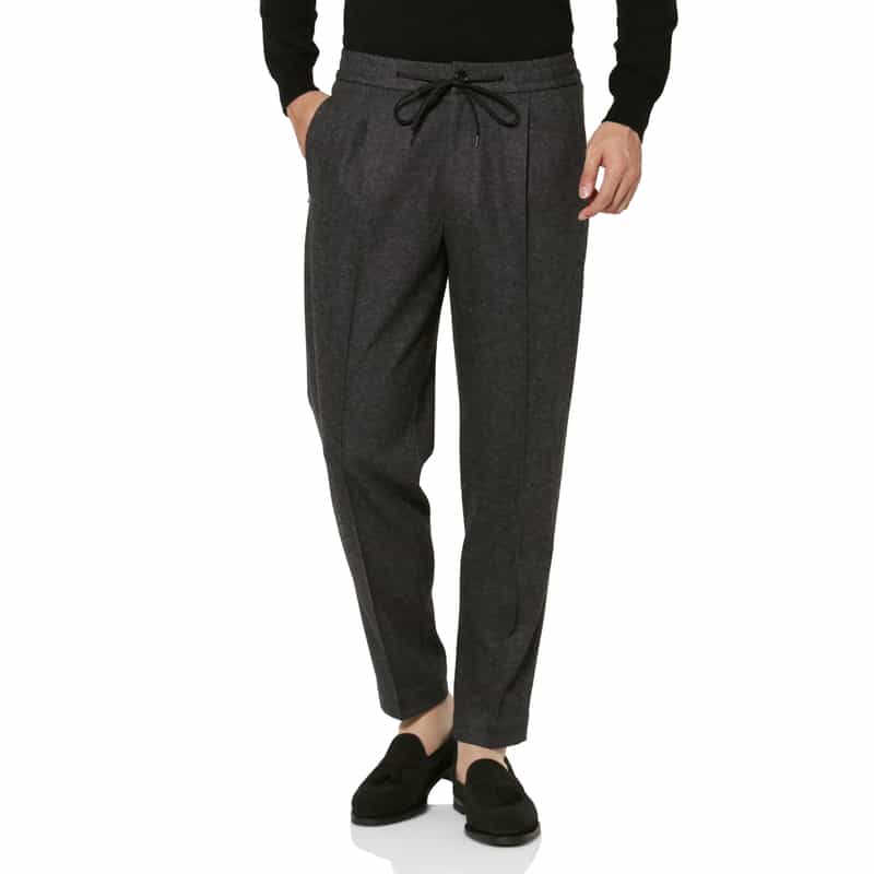 BARNEYS NEW YORK セットアップ フラットシーマストレートパンツ GRAY