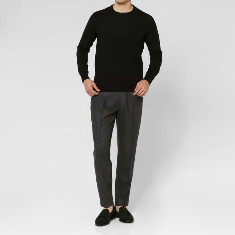 BARNEYS NEW YORK セットアップ フラットシーマストレートパンツ GRAY