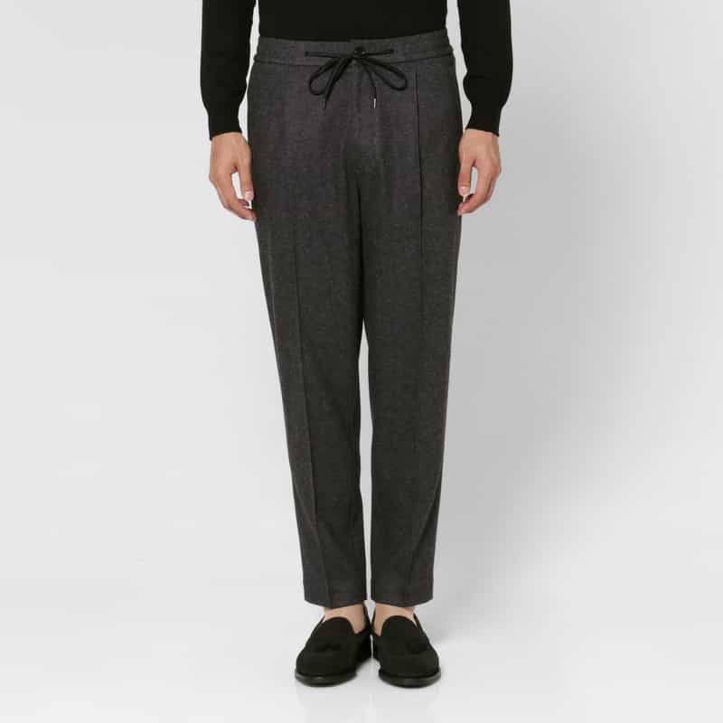 BARNEYS NEW YORK セットアップ フラットシーマストレートパンツ GRAY