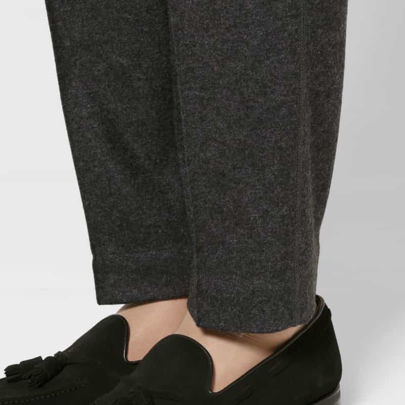 BARNEYS NEW YORK セットアップ フラットシーマストレートパンツ GRAY