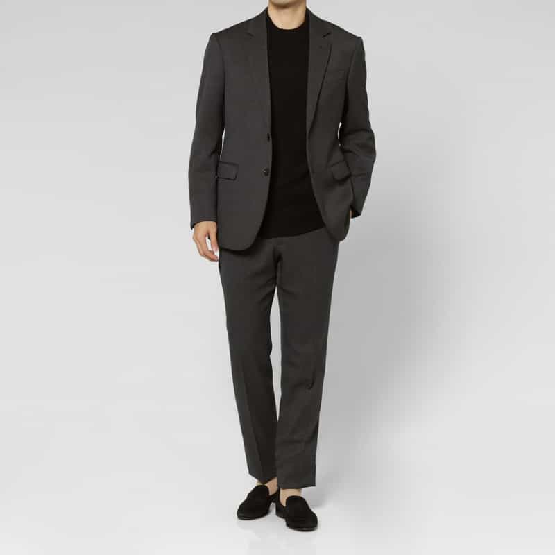 BARNEYS NEW YORK セットアップ ガルゼ素材ストレートパンツ GRAY