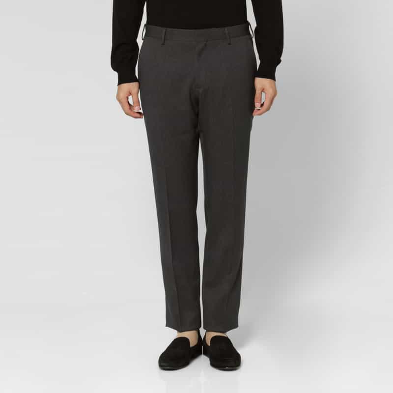 BARNEYS NEW YORK セットアップ ガルゼ素材ストレートパンツ GRAY