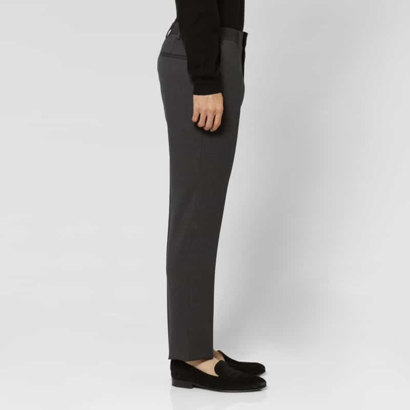 BARNEYS NEW YORK セットアップ ガルゼ素材ストレートパンツ GRAY