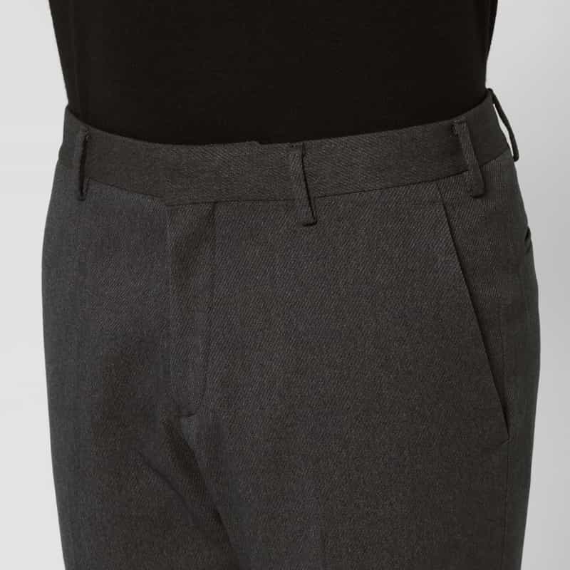 BARNEYS NEW YORK セットアップ ガルゼ素材ストレートパンツ GRAY