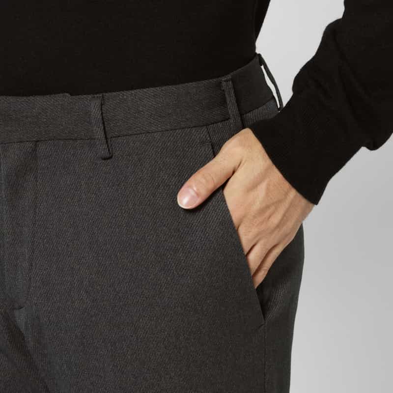 BARNEYS NEW YORK セットアップ ガルゼ素材ストレートパンツ GRAY