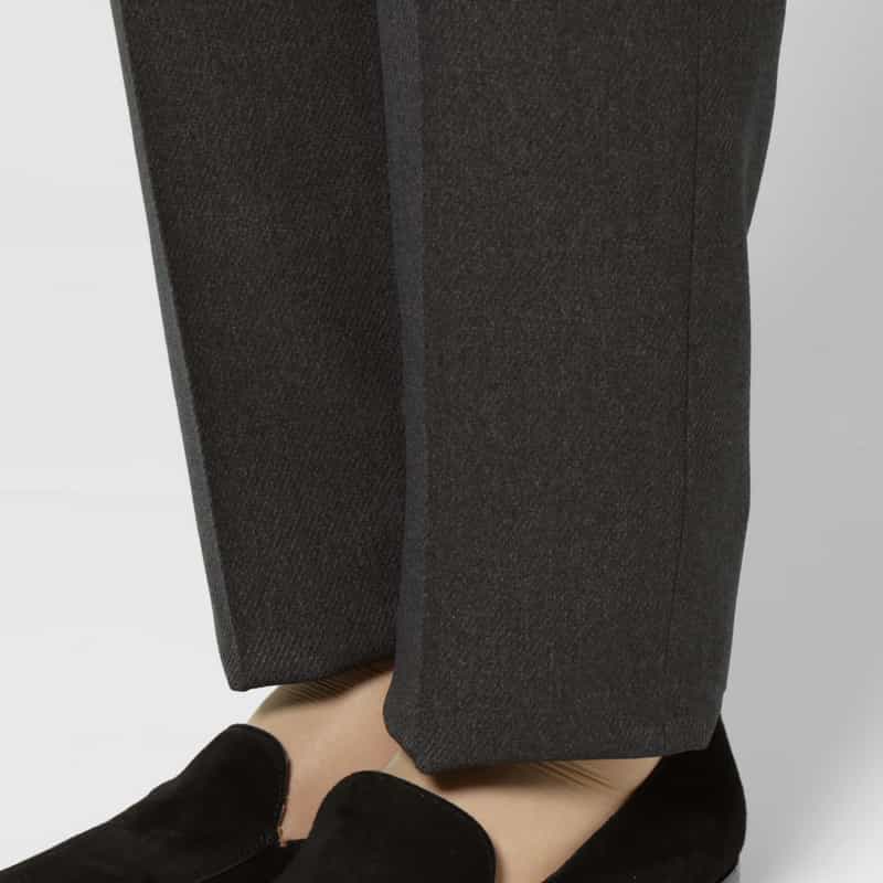 BARNEYS NEW YORK セットアップ ガルゼ素材ストレートパンツ GRAY