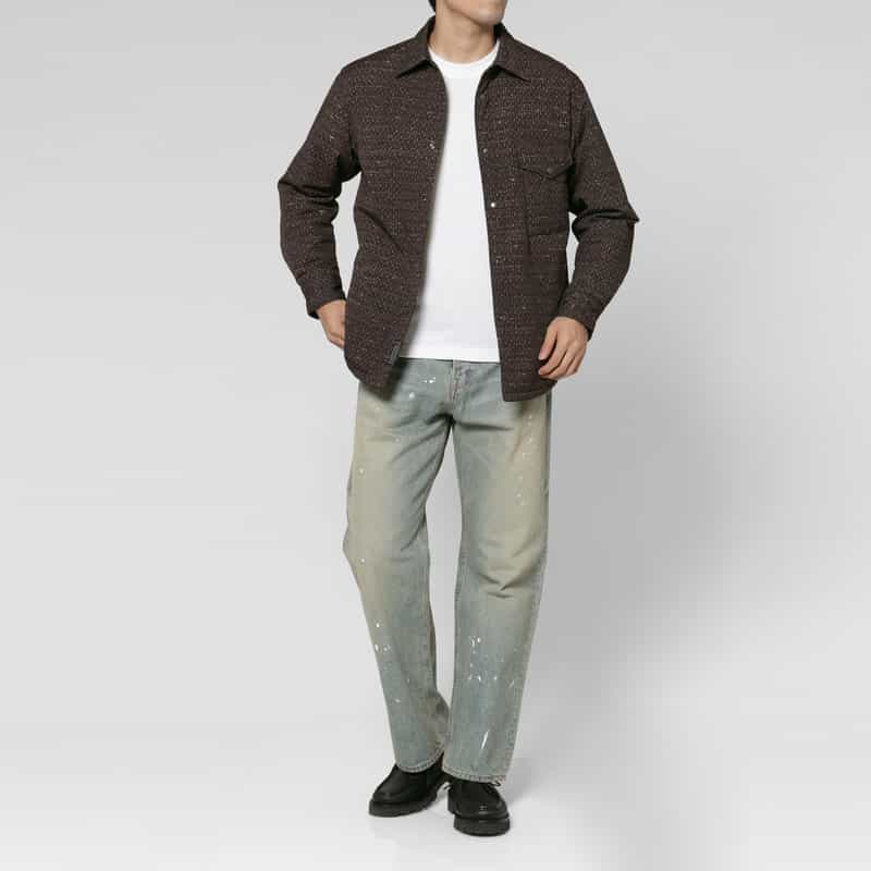 BARNEYS NEW YORK 中綿入りシャツブルゾン GREEN