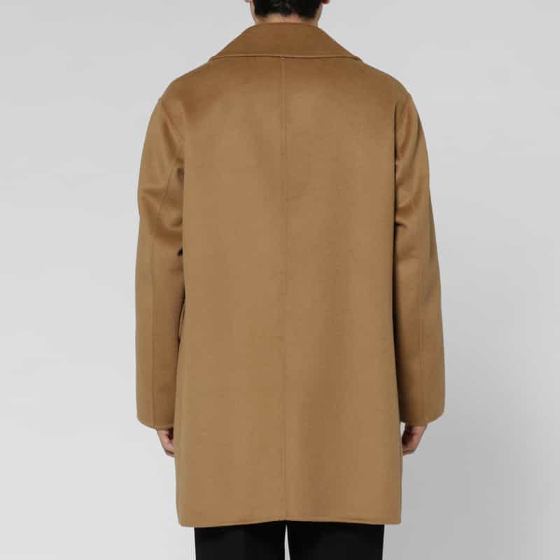 BARNEYS NEW YORK ダブルブレストロングコート CAMEL