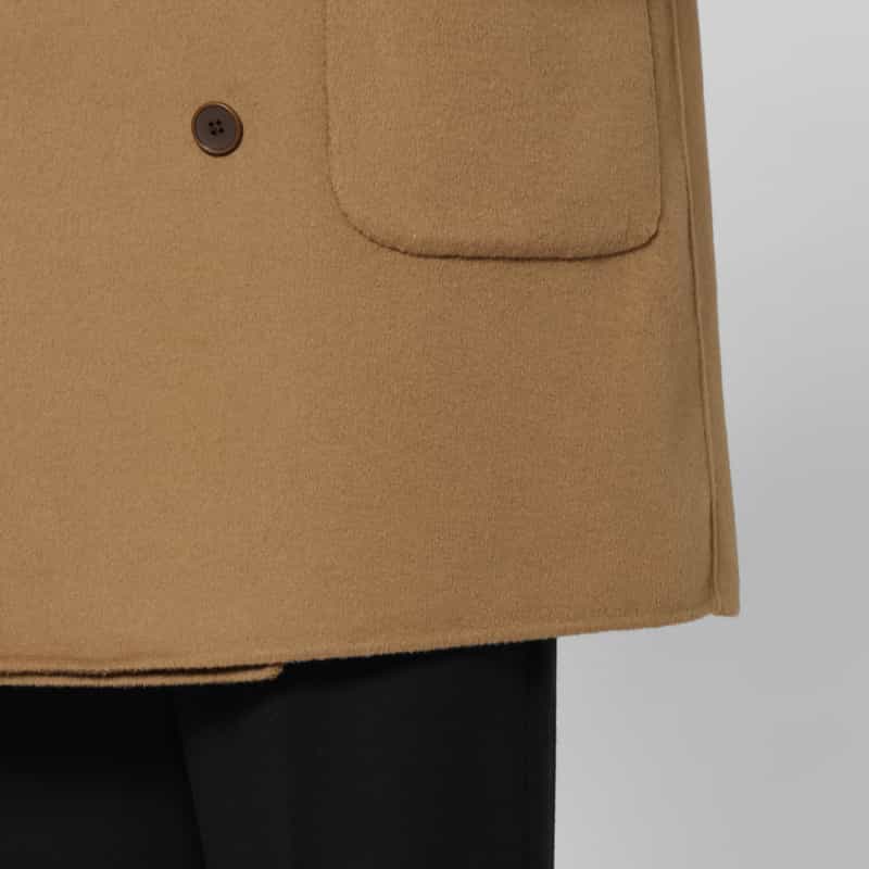 BARNEYS NEW YORK ダブルブレストロングコート CAMEL