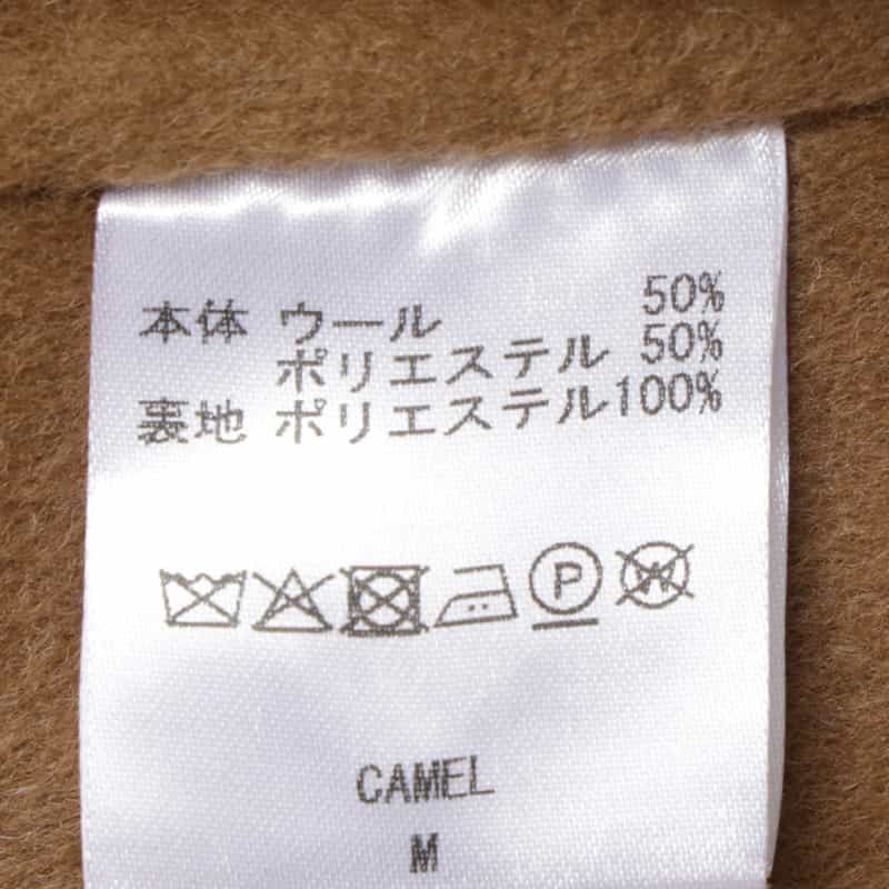 BARNEYS NEW YORK ダブルブレストロングコート CAMEL