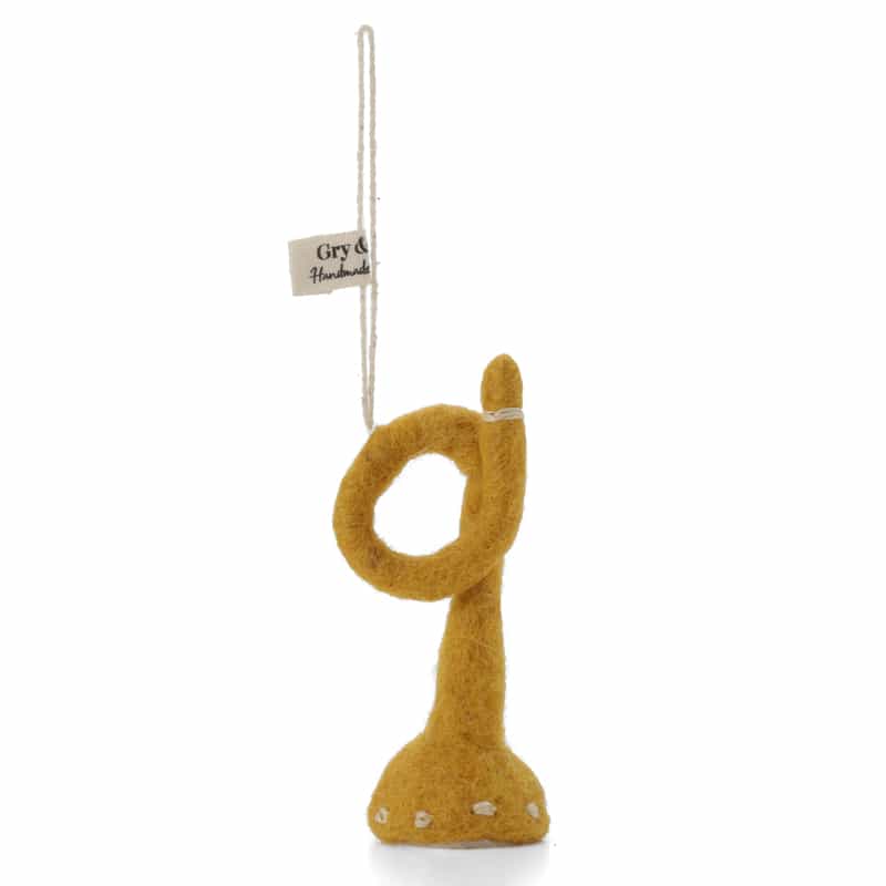 GRY&SIF GRY＆SIF ＜グライアンドシフ＞ オーナメント  （トランペット） MUSTARD