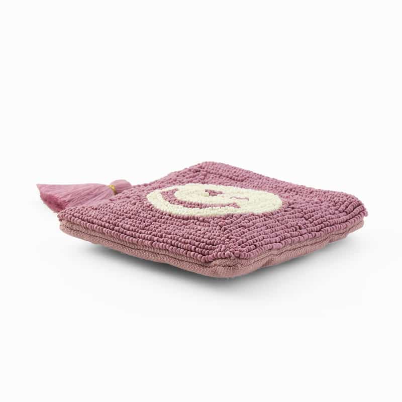 ALLTHELUCKINTHEWORLD ALLTHELUCKINTHEWORLD ＜オールザラックインザワールド＞  バーニーズ　ニューヨーク限定 ビーズ刺繍ポーチ “ SMILEY" NONE(0000)