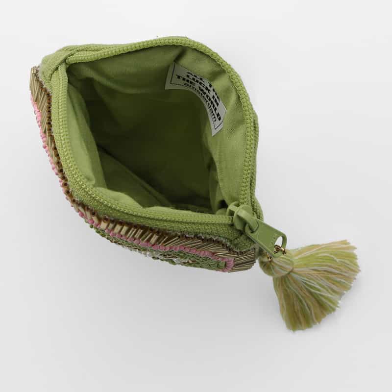 ALLTHELUCKINTHEWORLD ALLTHELUCKINTHEWORLD ＜オールザラックインザワールド＞  バーニーズ　ニューヨーク限定 ビーズ刺繍ポーチ “BOW" NONE(0000)