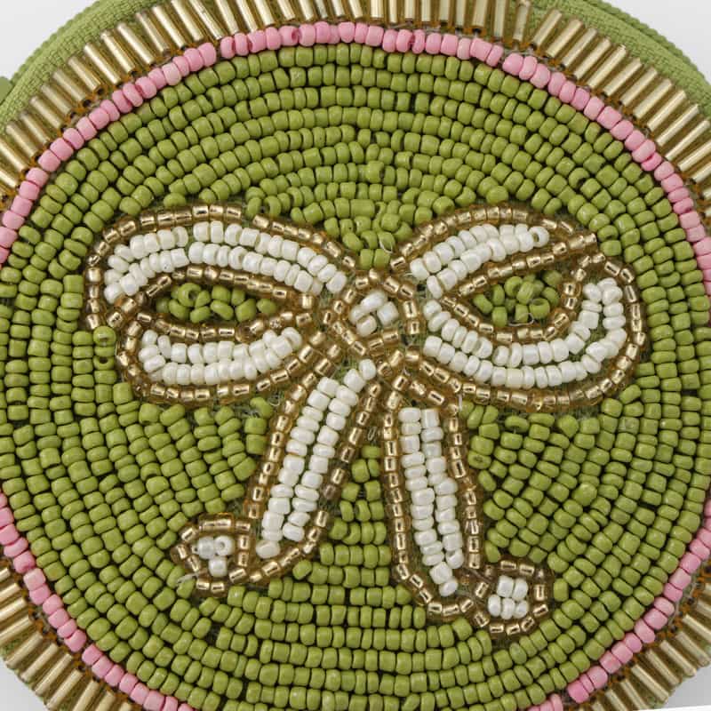ALLTHELUCKINTHEWORLD ALLTHELUCKINTHEWORLD ＜オールザラックインザワールド＞  バーニーズ　ニューヨーク限定 ビーズ刺繍ポーチ “BOW" NONE(0000)