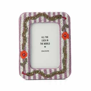 ALLTHELUCKINTHEWORLD ＜オールザラックインザワールド＞  バーニーズ　ニューヨーク限定 ビーズ刺繍フォトフレーム