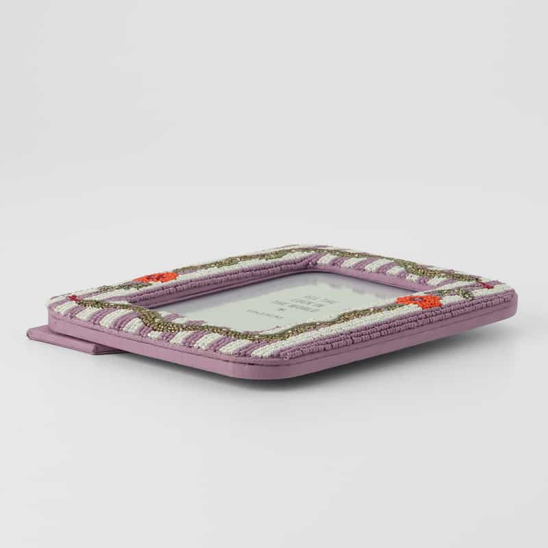 ALLTHELUCKINTHEWORLD ALLTHELUCKINTHEWORLD ＜オールザラックインザワールド＞  バーニーズ　ニューヨーク限定 ビーズ刺繍フォトフレーム NONE(0000)