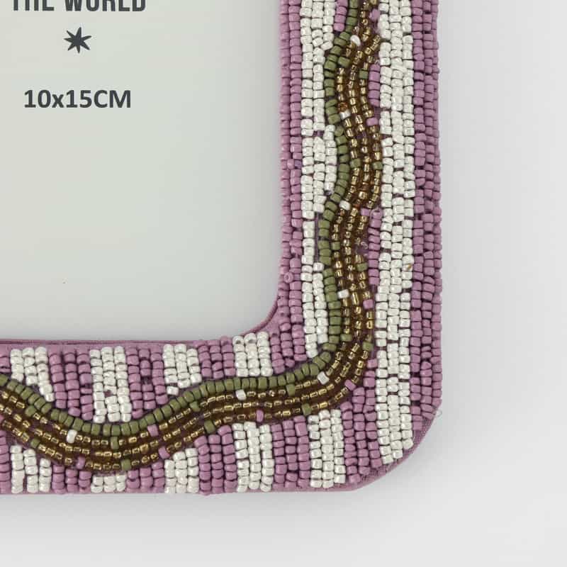 ALLTHELUCKINTHEWORLD ALLTHELUCKINTHEWORLD ＜オールザラックインザワールド＞  バーニーズ　ニューヨーク限定 ビーズ刺繍フォトフレーム NONE(0000)
