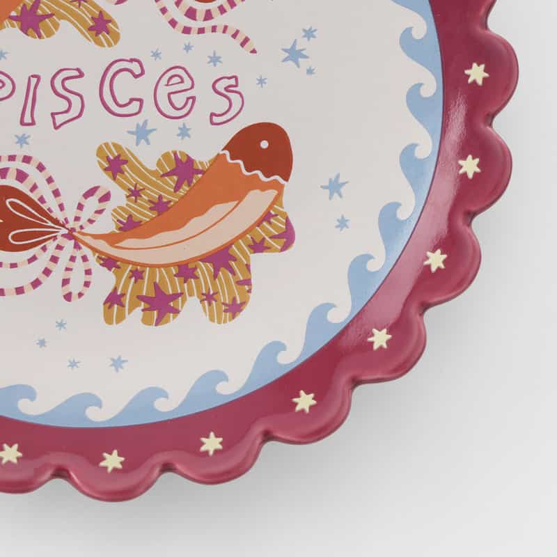 ALLTHELUCKINTHEWORLD ALLTHELUCKINTHEWORLD ＜オールザラックインザワールド＞  バーニーズ　ニューヨーク限定 星座モチーフ インテリアプレート “PISCES（うお座）" NONE(0000)