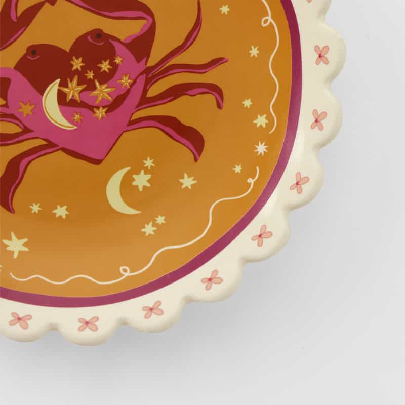 ALLTHELUCKINTHEWORLD ALLTHELUCKINTHEWORLD ＜オールザラックインザワールド＞  バーニーズ　ニューヨーク限定 星座モチーフ インテリアプレート “CANCER（かに座）" NONE(0000)