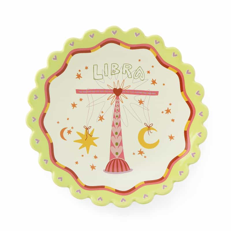 ALLTHELUCKINTHEWORLD ALLTHELUCKINTHEWORLD ＜オールザラックインザワールド＞  バーニーズ　ニューヨーク限定 星座モチーフ インテリアプレート “LIBRA（てんびん座）" NONE(0000)
