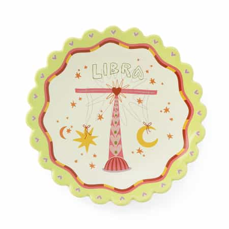 ALLTHELUCKINTHEWORLD ＜オールザラックインザワールド＞  バーニーズ　ニューヨーク限定 星座モチーフ インテリアプレート “LIBRA（てんびん座）"